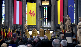 Fête du Roi : Traditionnel Te Deum à Sainte-Waudru avec Guy Harpigny