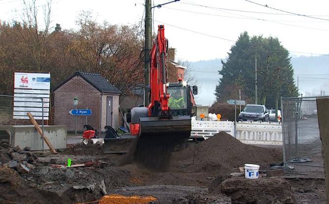 Mesvin - Lancement des gros travaux de la rue Brunehaut