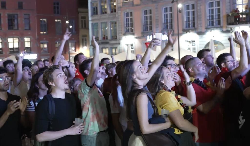 Coupe du monde : explosion de joie sur la Grand-Place de Mons après la qualification des Diables Rouges pour les 8e de finale
