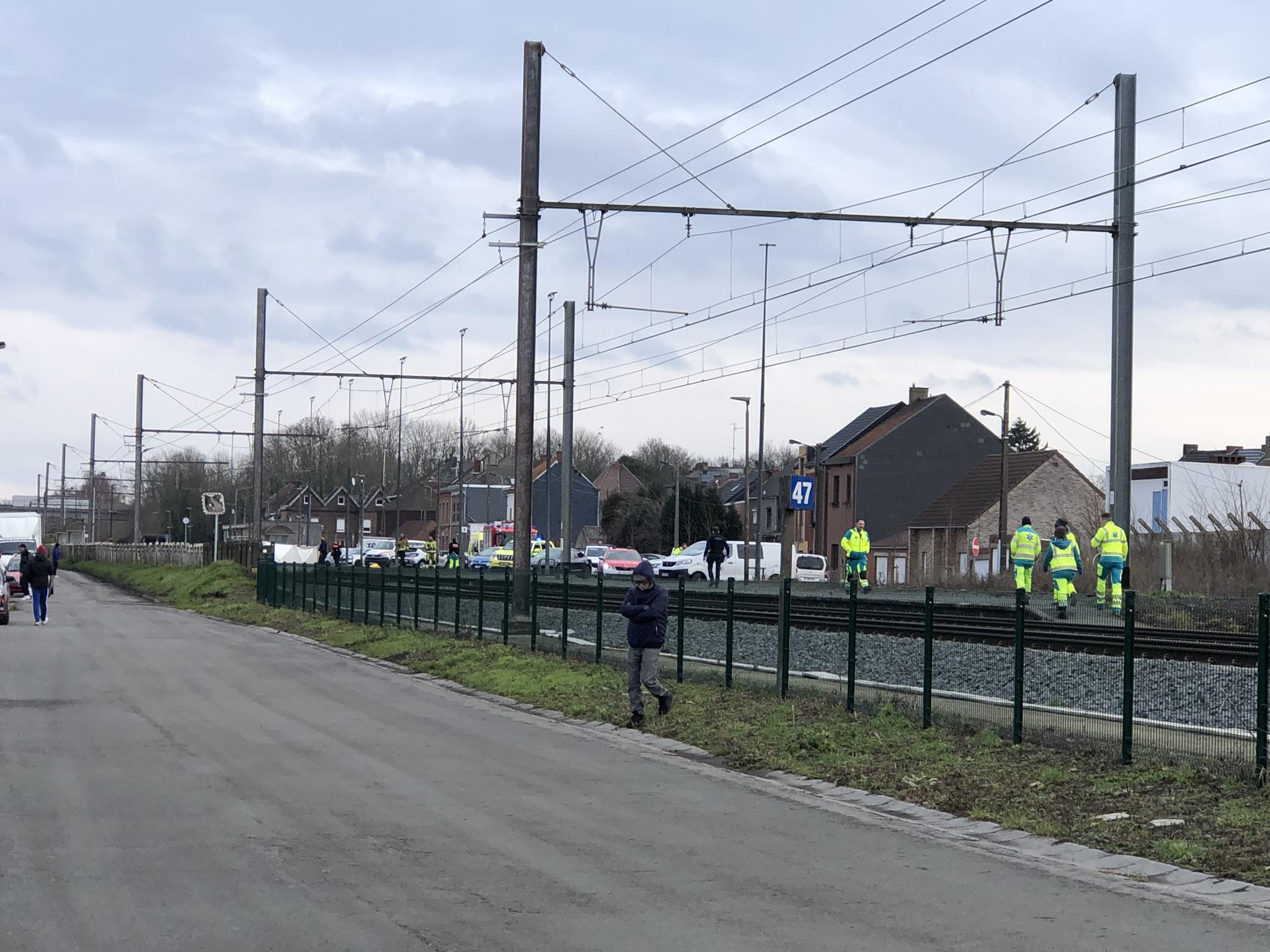 Une personne heurtée par un train à Quaregnon