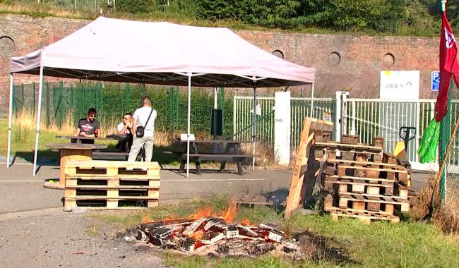 Frameries : le personnel d’ORES en grève !