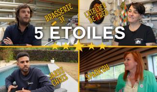 5 étoiles - Brasserie 3F - L'atelier de Fred - Jardi Chris - Spark'oh