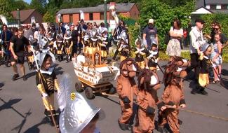 Ciply - Les élèves de l'Externat Saint-Joseph reproduisent les moments-clés du Doudou