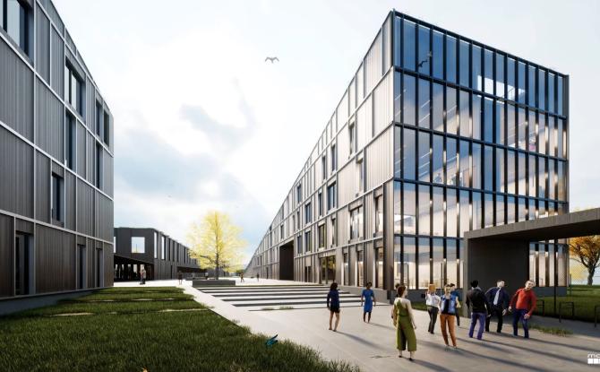 Grand-près : début des travaux des nouveaux bâtiments de l'école du futur