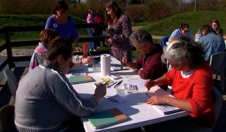 À la rencontre de l'eau et de l'art, une activitè pour les journées Wallonnes de l'eau