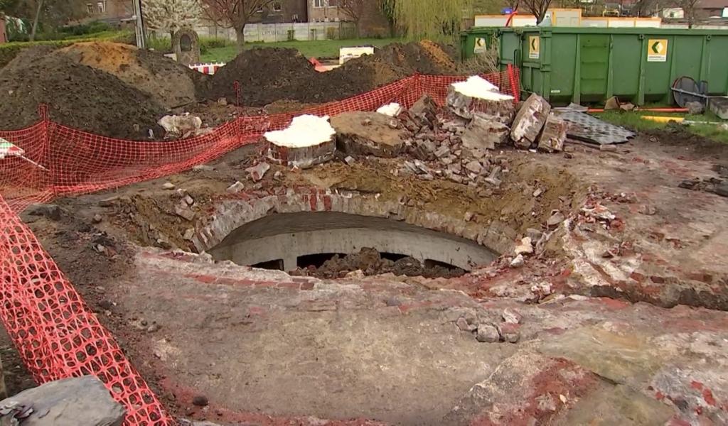 Hornu : l'ancienne crypte de la famille De Gorge découverte lors des travaux du centre-ville