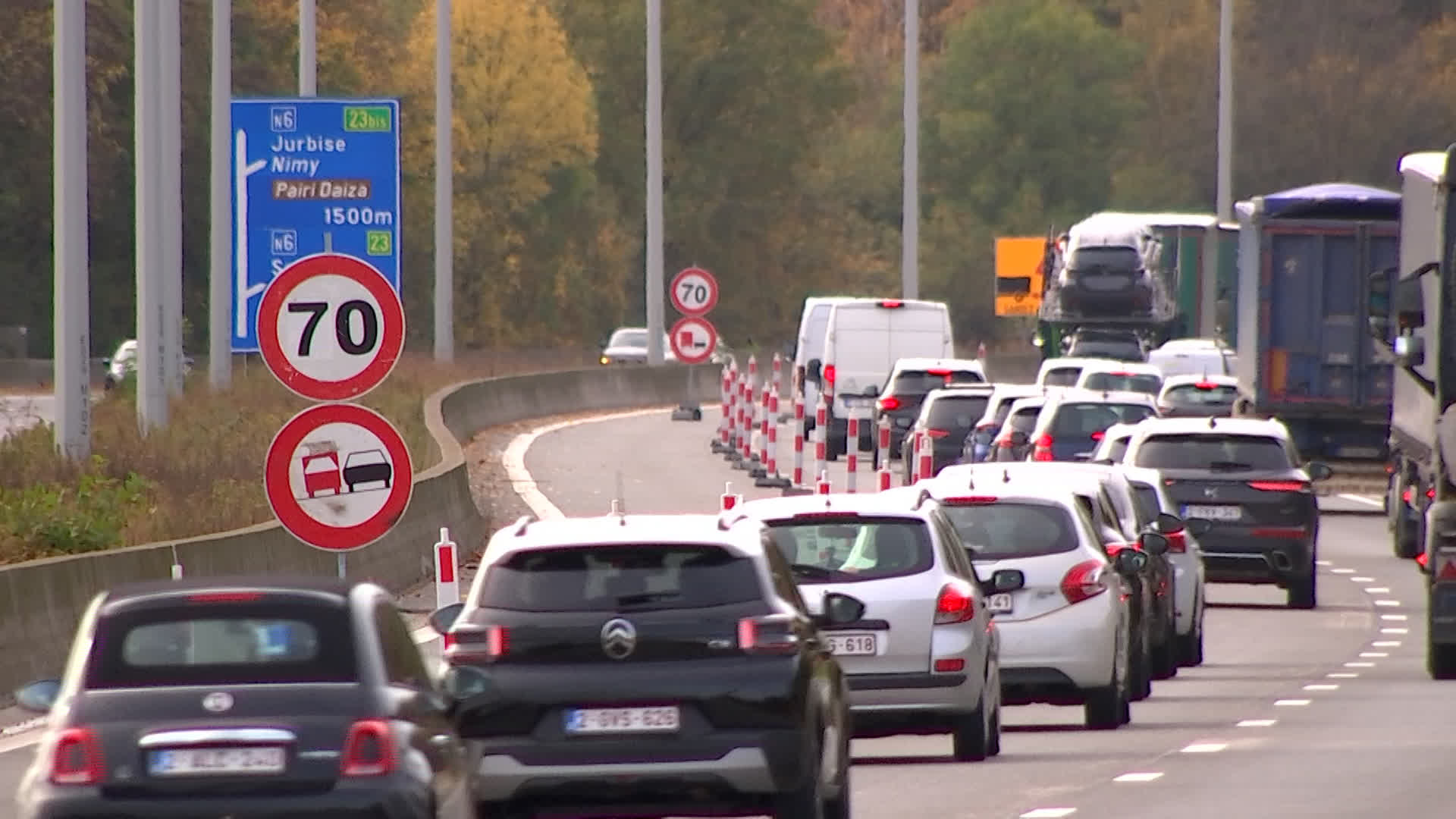 Nouveau chantier sur la E19-E42 à Nimy