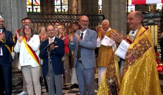 Mons: La dernière cérémonie de remontée de la chasse pour le doyen André Minet