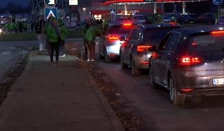 Grève provinciale : barrages et piquets de grève à Mons-Borinage