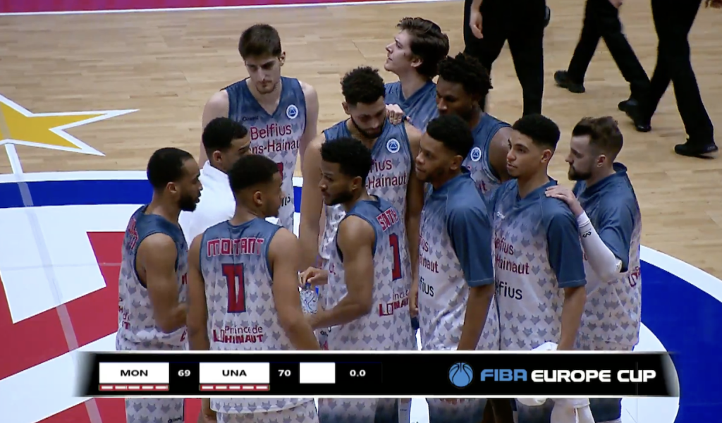 Basket : Mons Hainaut perd d'un point face à Reggio Emilia (69-70) !